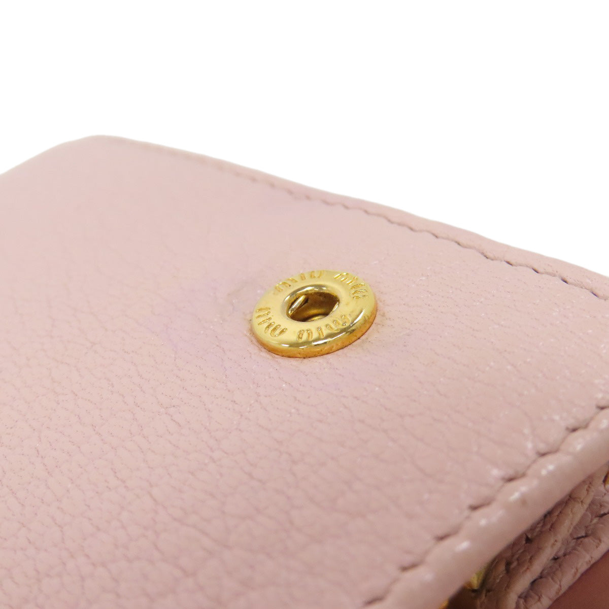 MIUMIU ミュウミュウ ロゴ リボン 長財布（小銭入れあり） レザー レディース 中古