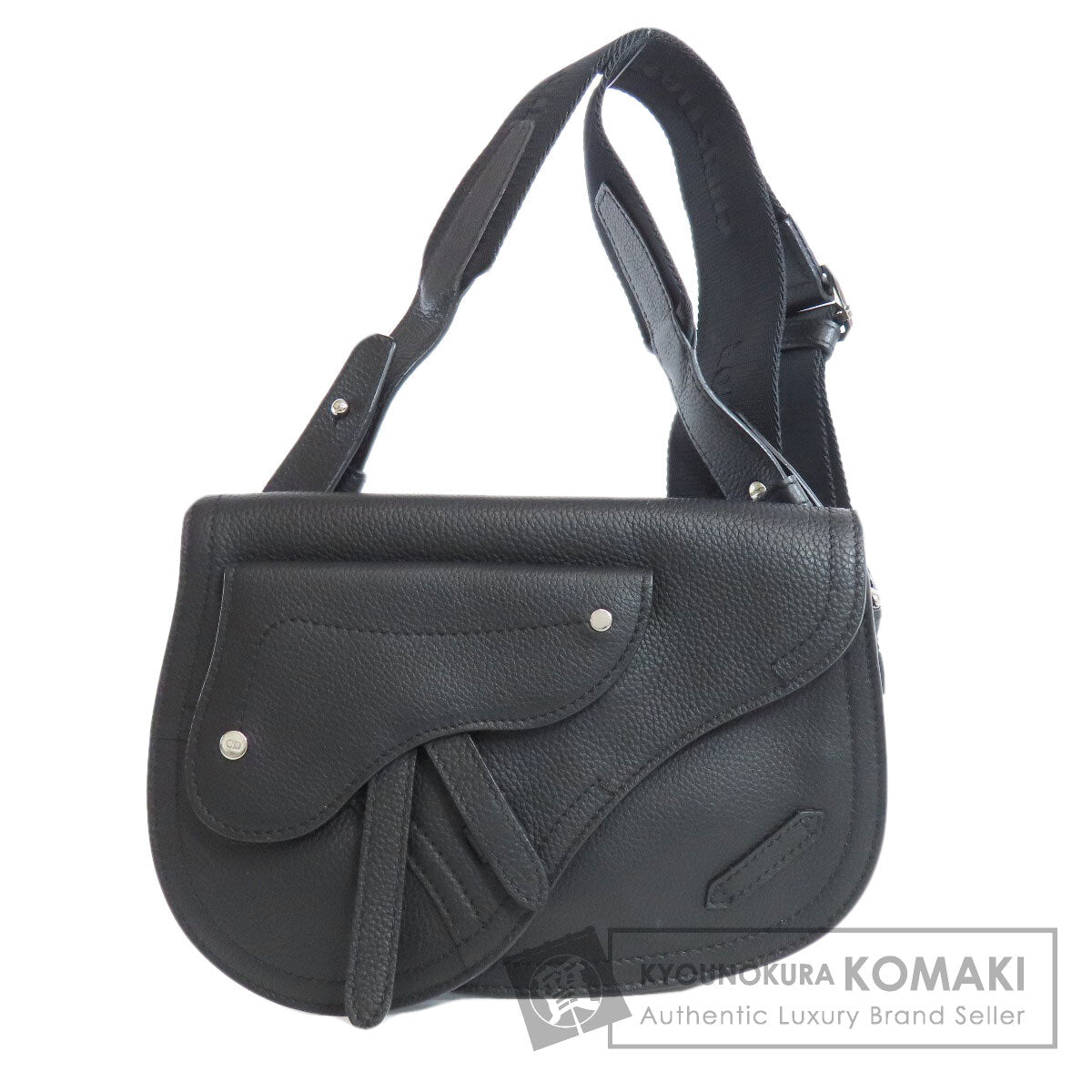 CHRISTIAN DIOR クリスチャンディオール サドル ショルダーバッグ カーフ レディース 中古