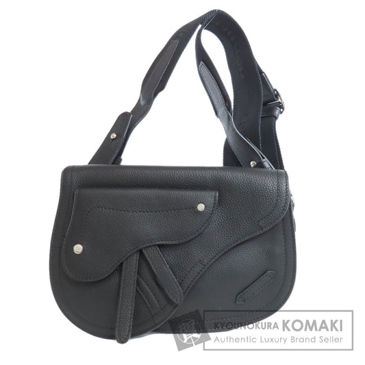 CHRISTIAN DIOR クリスチャンディオール サドル ショルダーバッグ カーフ レディース 中古