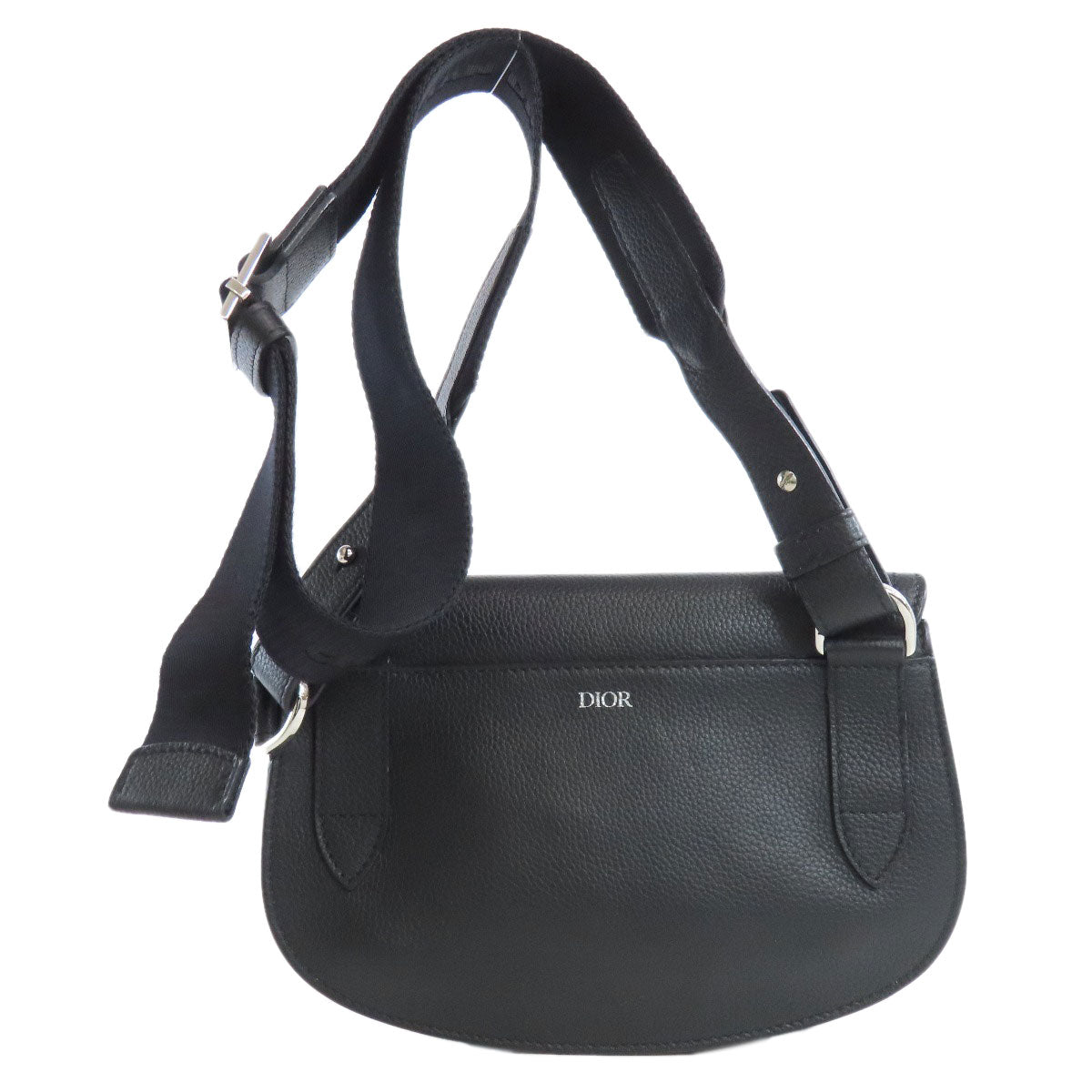CHRISTIAN DIOR クリスチャンディオール サドル ショルダーバッグ カーフ レディース 中古