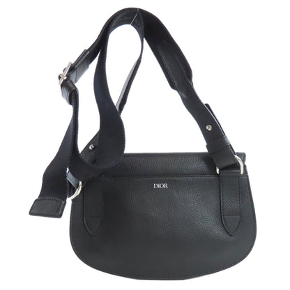 CHRISTIAN DIOR クリスチャンディオール サドル ショルダーバッグ カーフ レディース 中古