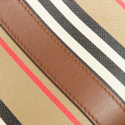 BURBERRY バーバリー ストライプ トートバッグ PVC レディース 中古