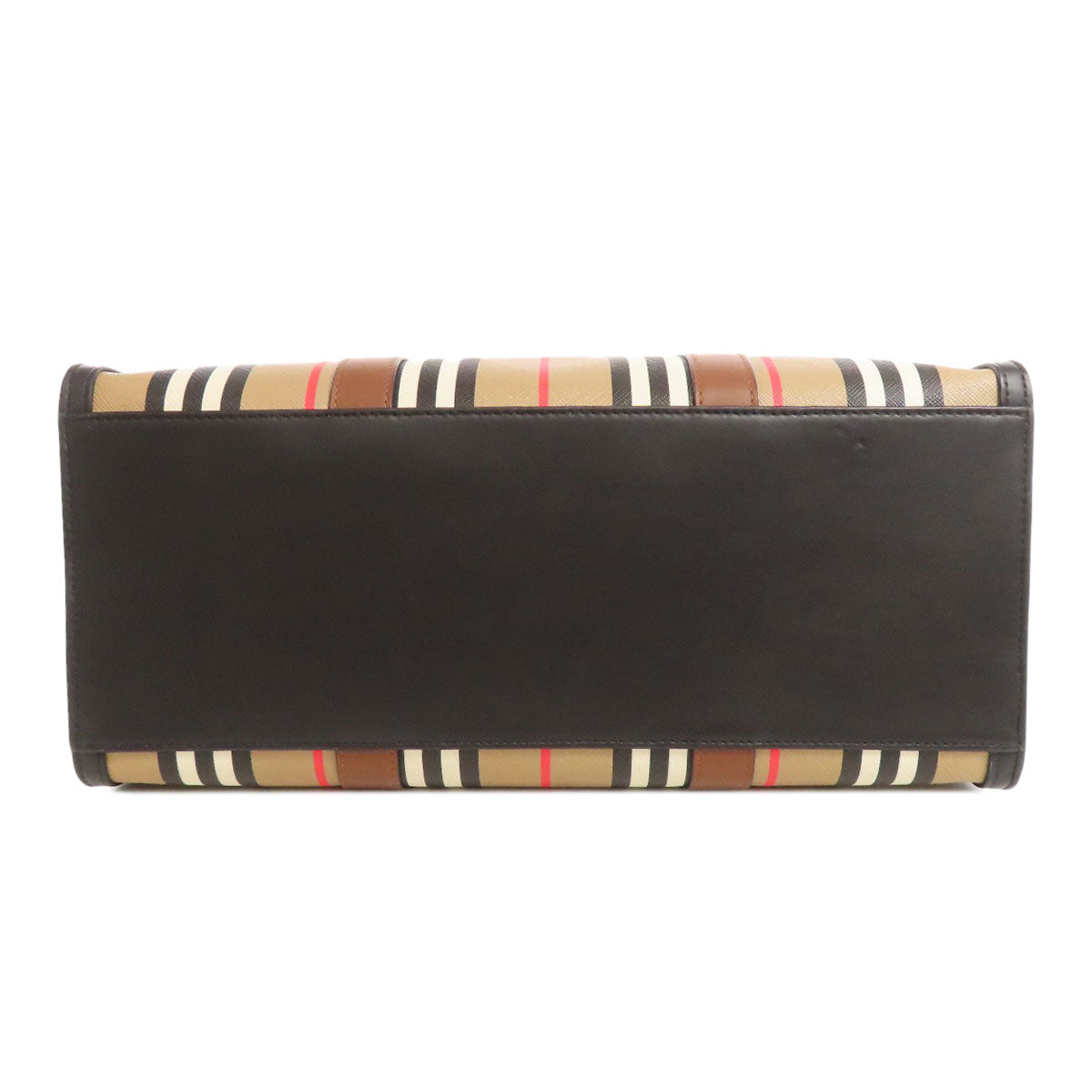 BURBERRY バーバリー ストライプ トートバッグ PVC レディース 中古