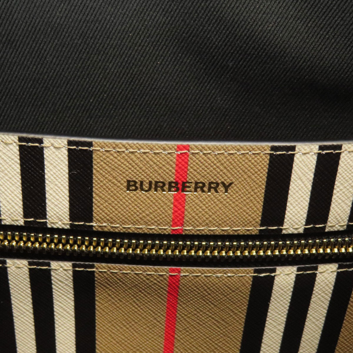 BURBERRY バーバリー ストライプ トートバッグ PVC レディース 中古