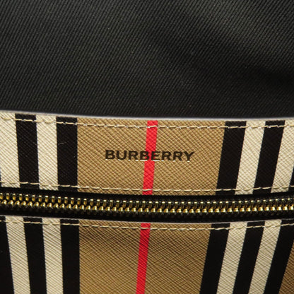 BURBERRY バーバリー ストライプ トートバッグ PVC レディース 中古