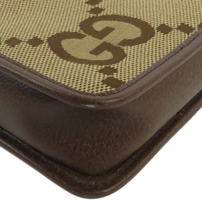 GUCCI グッチ 696075 ジャンボGG ミニバッグ ショルダーバッグ キャンバス レディース 中古