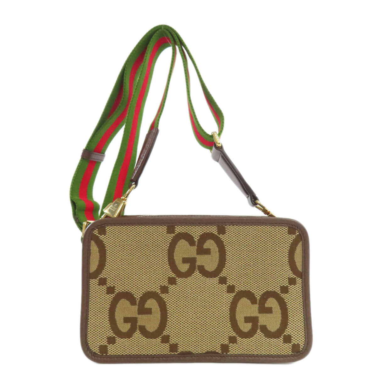 GUCCI グッチ 696075 ジャンボGG ミニバッグ ショルダーバッグ キャンバス レディース 中古