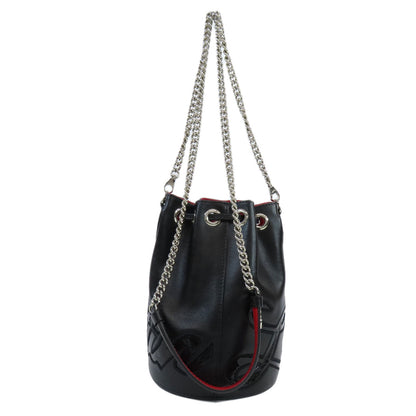 Christian Louboutin クリスチャンルブタン マリージェーン バケット ショルダーバッグ カーフ レディース 中古