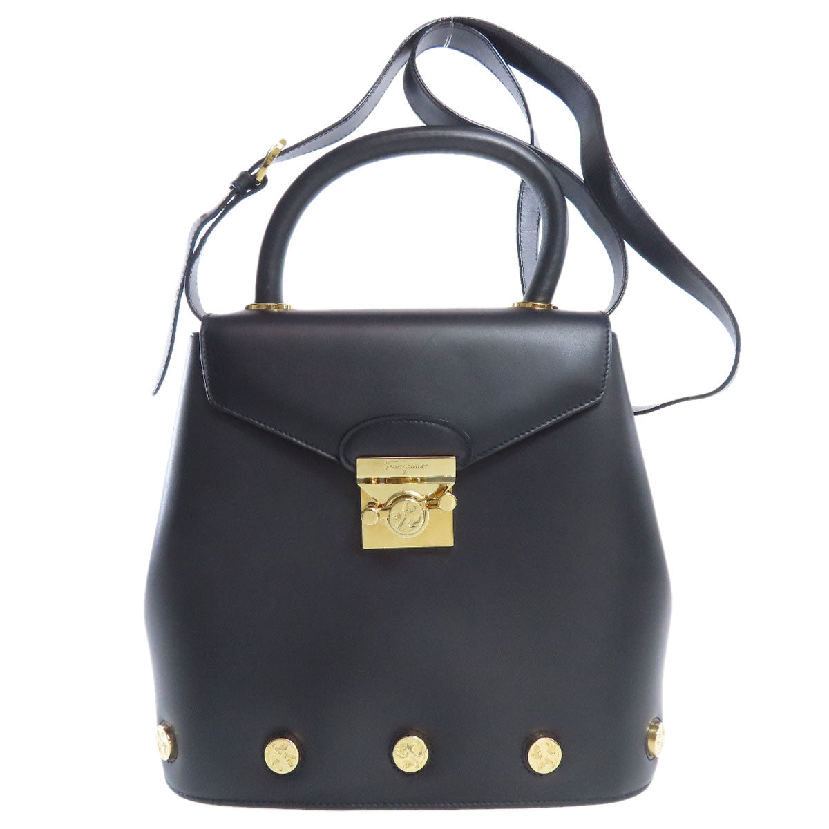 Salvatore Ferragamo サルヴァトーレフェラガモ 2WAY ハンドバッグ レザー レディース 中古
