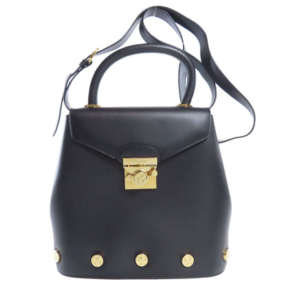 Salvatore Ferragamo サルヴァトーレフェラガモ 2WAY ハンドバッグ レザー レディース 中古