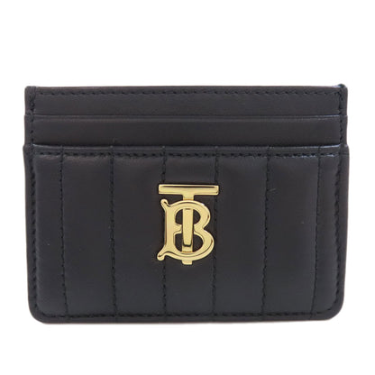 BURBERRY バーバリー ロゴ カードケース レザー レディース 中古