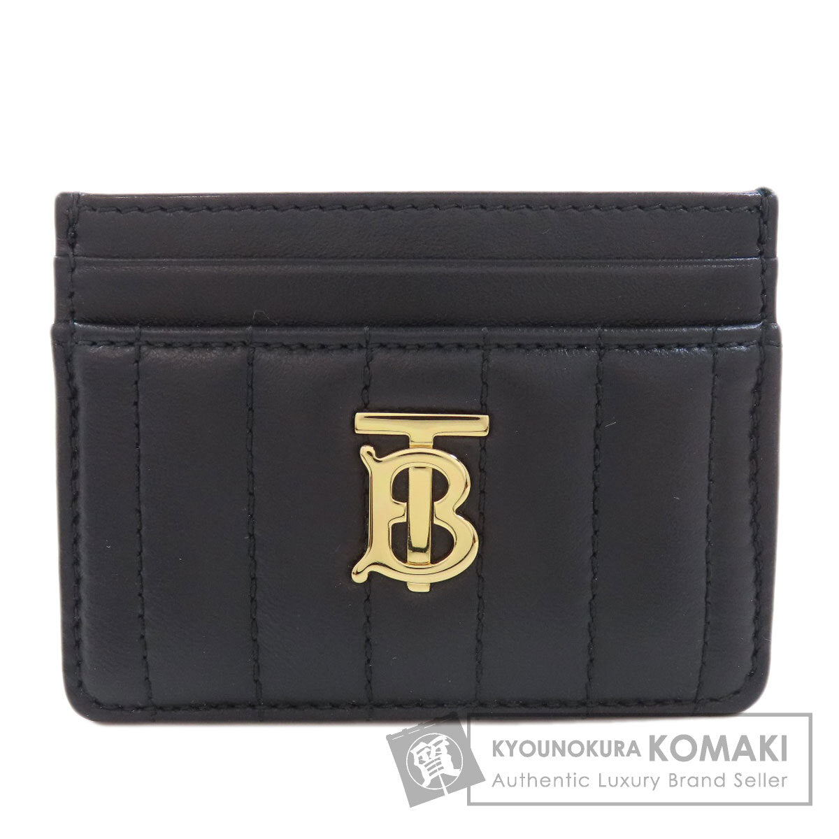 BURBERRY バーバリー ロゴ カードケース レザー レディース 中古