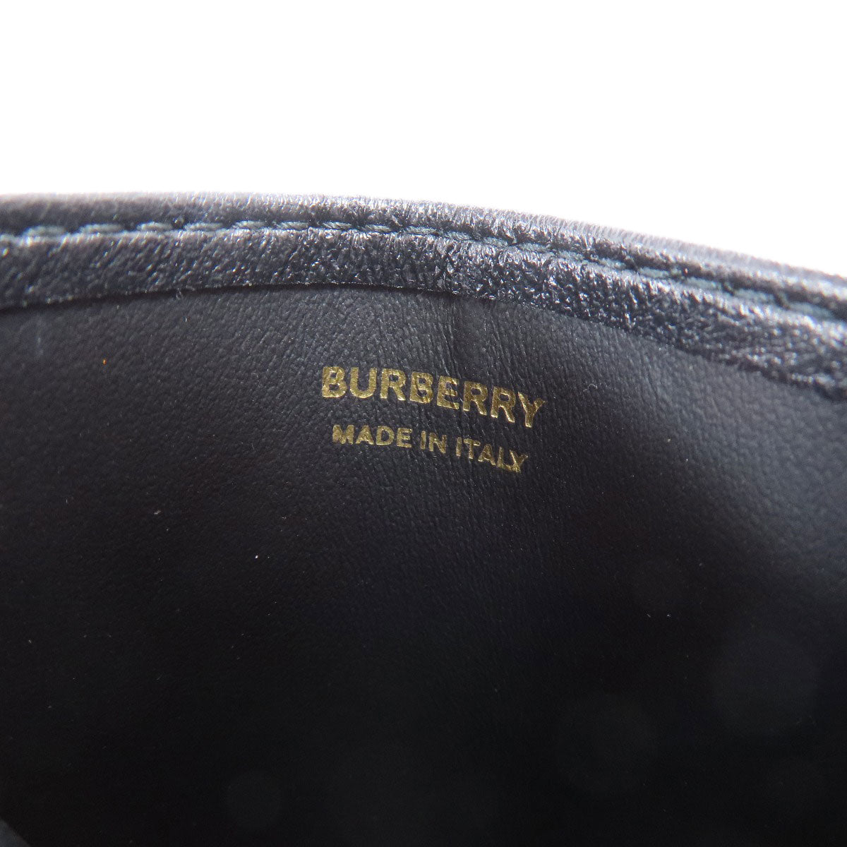 BURBERRY バーバリー ロゴ カードケース レザー レディース 中古