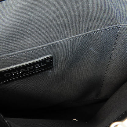 CHANEL シャネル マトラッセ チェーンバッグ シルバー金具 トートバッグ ラムスキン レディース 中古