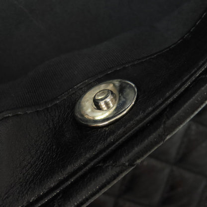 CHANEL シャネル マトラッセ チェーンバッグ シルバー金具 トートバッグ ラムスキン レディース 中古