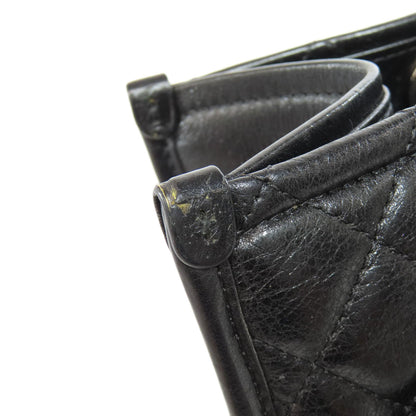 CHANEL シャネル マトラッセ チェーンバッグ シルバー金具 トートバッグ ラムスキン レディース 中古