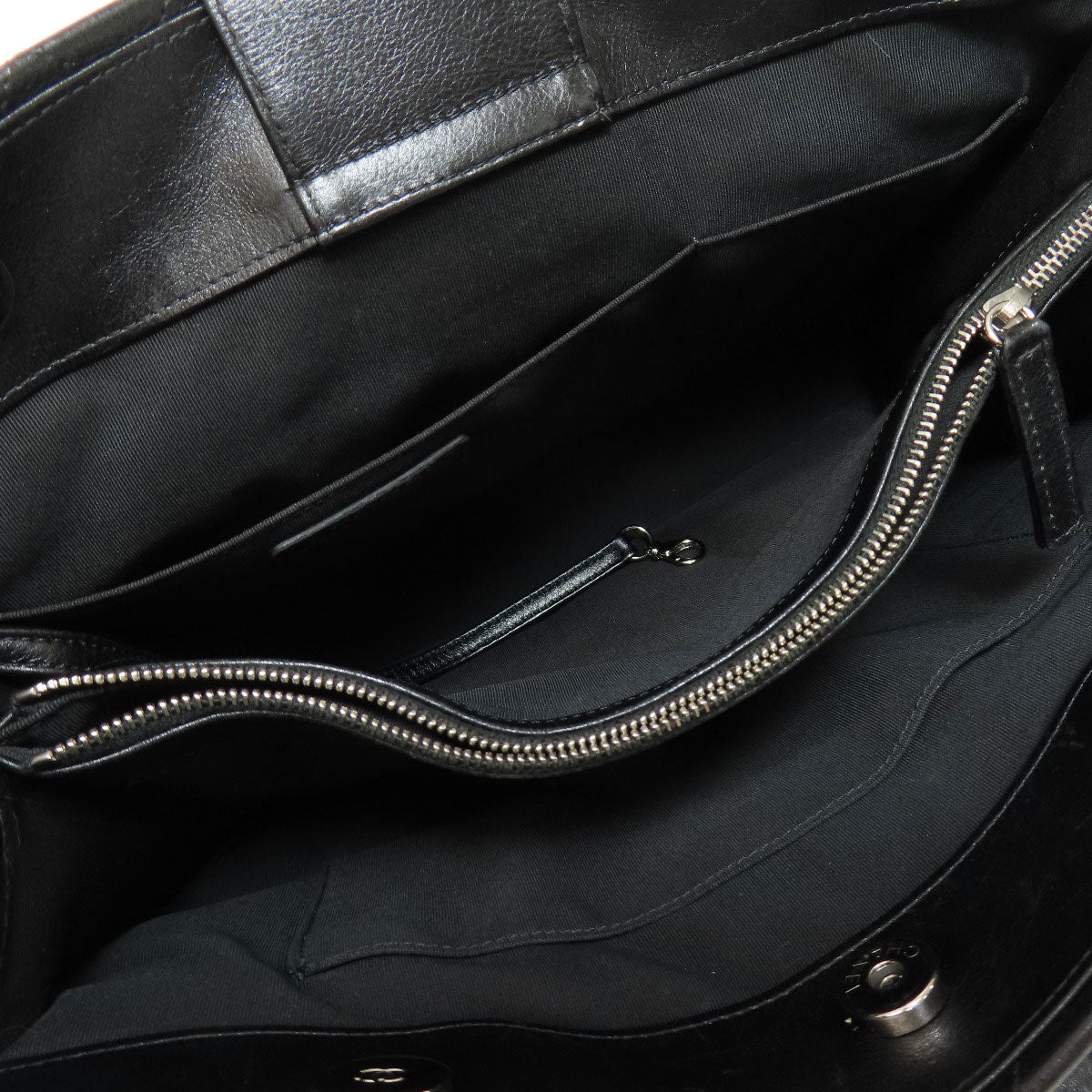 CHANEL シャネル マトラッセ チェーンバッグ シルバー金具 トートバッグ ラムスキン レディース 中古