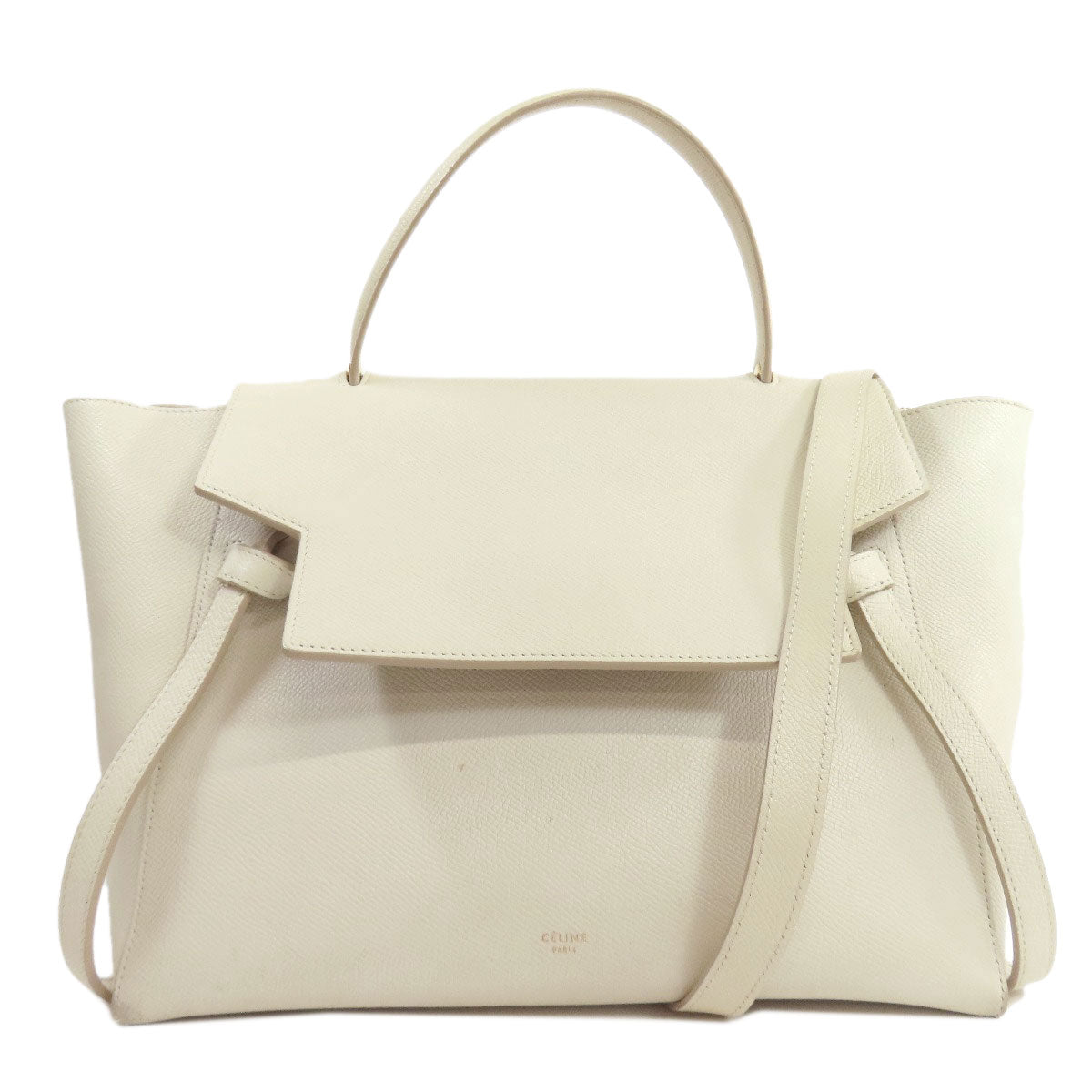 CELINE セリーヌ ベルトバッグ 2WAY ハンドバッグ カーフ レディース 中古