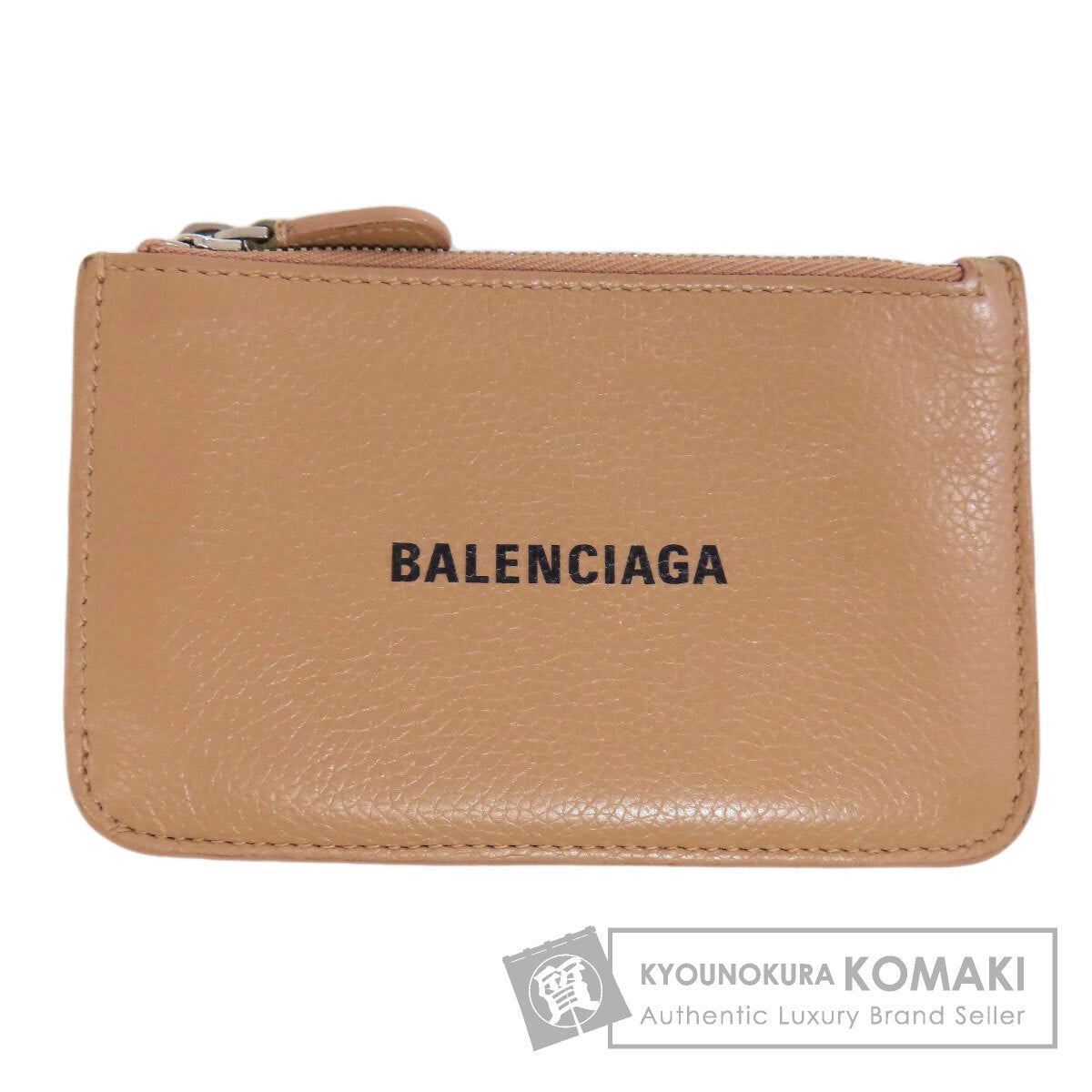 BALENCIAGA バレンシアガ 637130 ロゴ コインケース レザー レディース 中古
