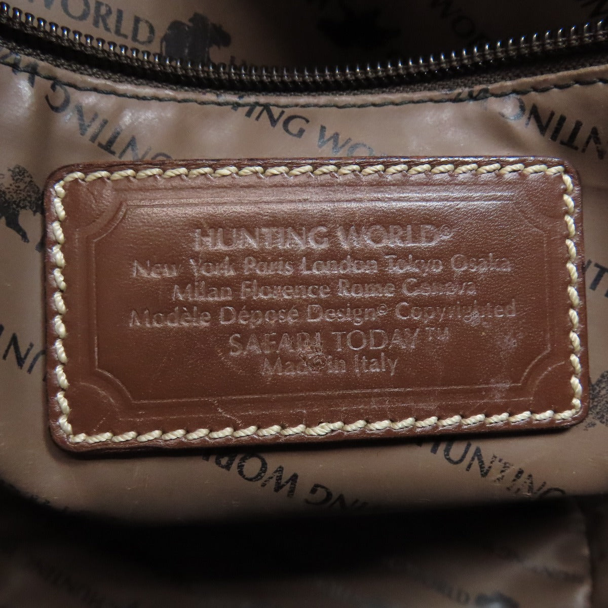 HUNTING WORLD ハンティングワールド ロゴ トートバッグ キャンバス レディース 中古