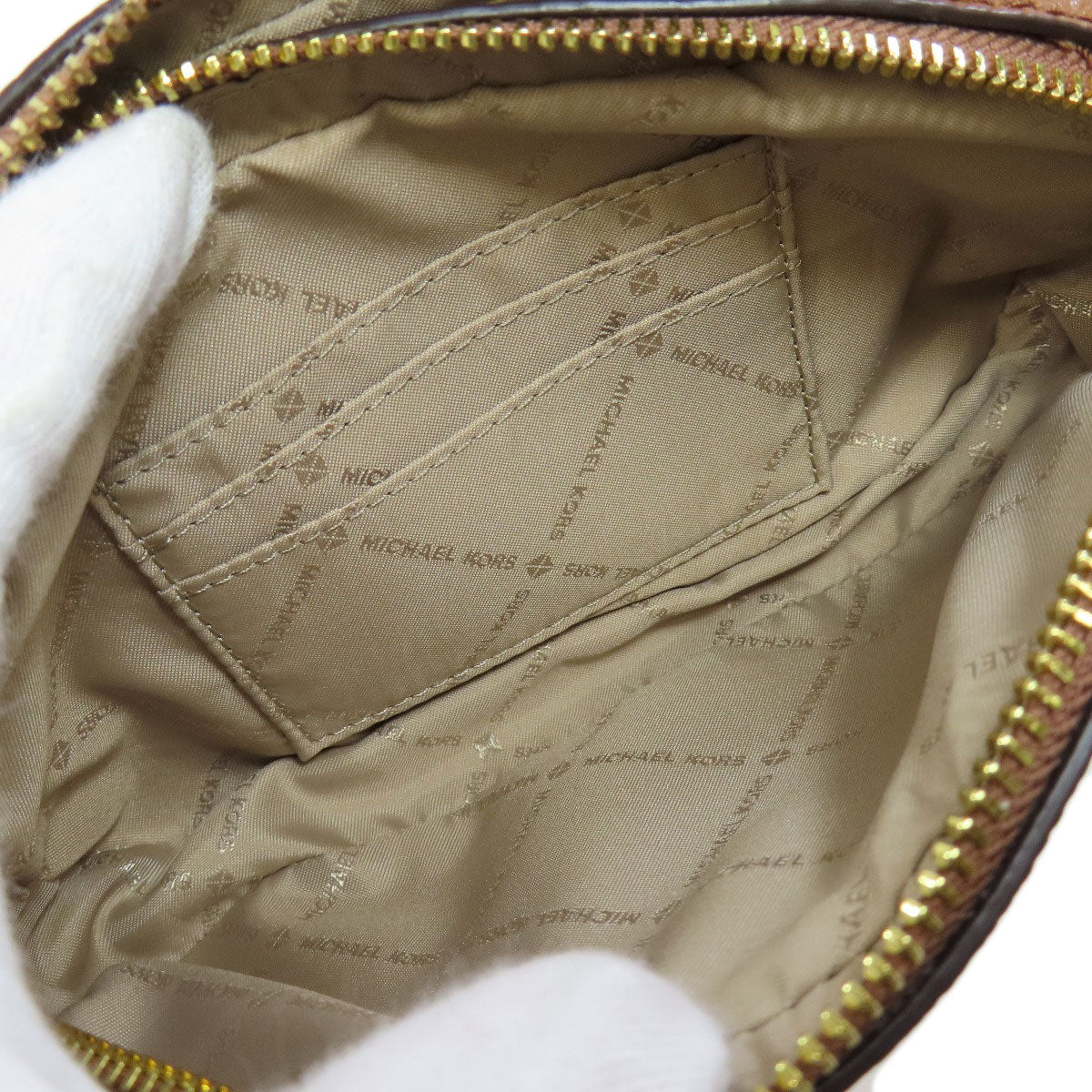 Michael Kors マイケルコース ロゴ ショルダーバッグ レザー レディース 中古