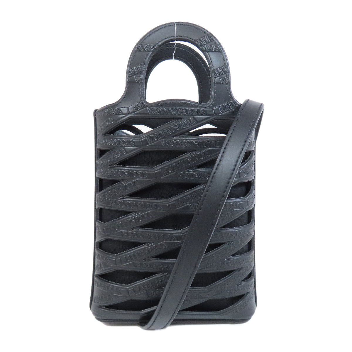 BALENCIAGA バレンシアガ 660787 ネオ フォンホルダー 2WAY ハンドバッグ カーフ レディース 中古