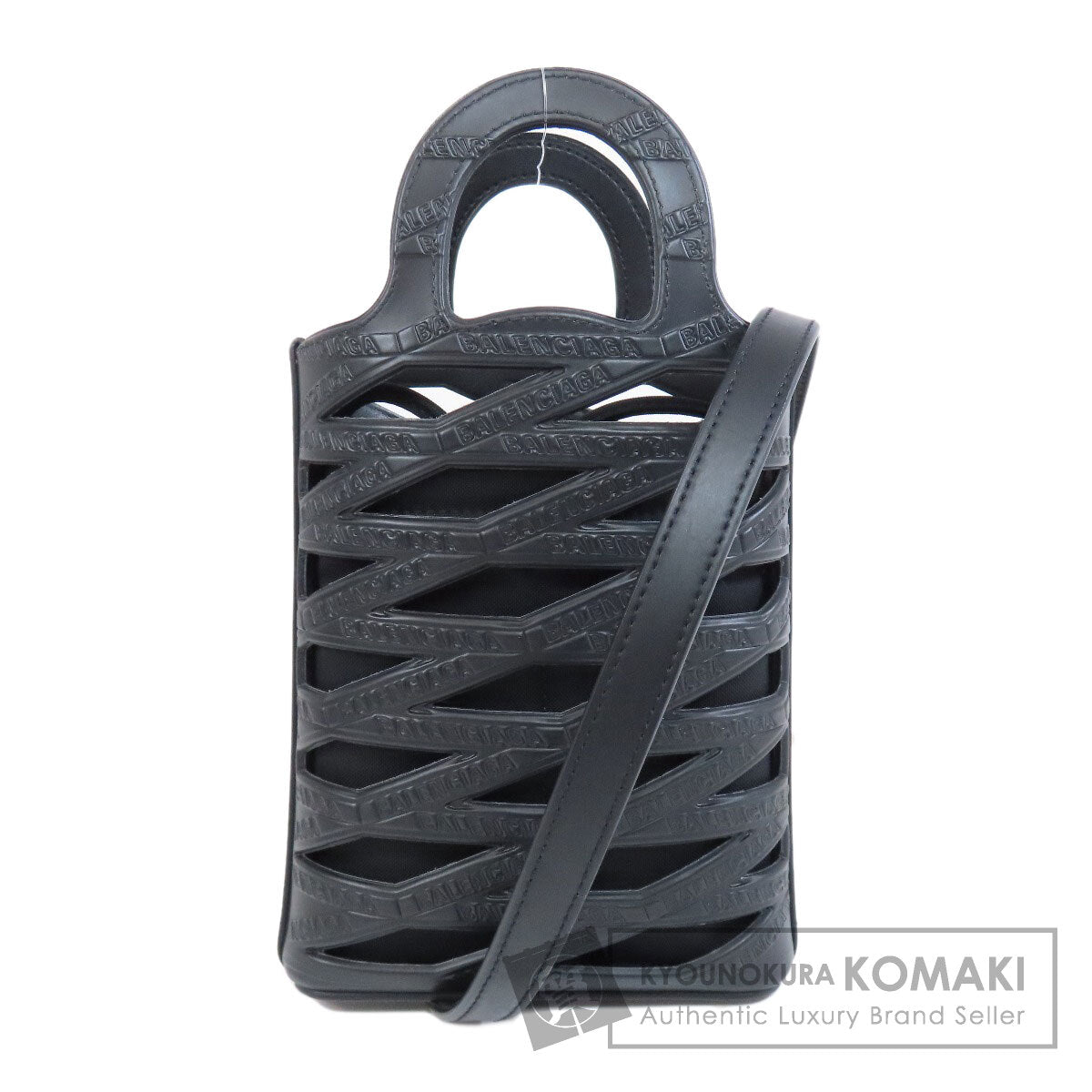 BALENCIAGA バレンシアガ 660787 ネオ フォンホルダー 2WAY ハンドバッグ カーフ レディース 中古