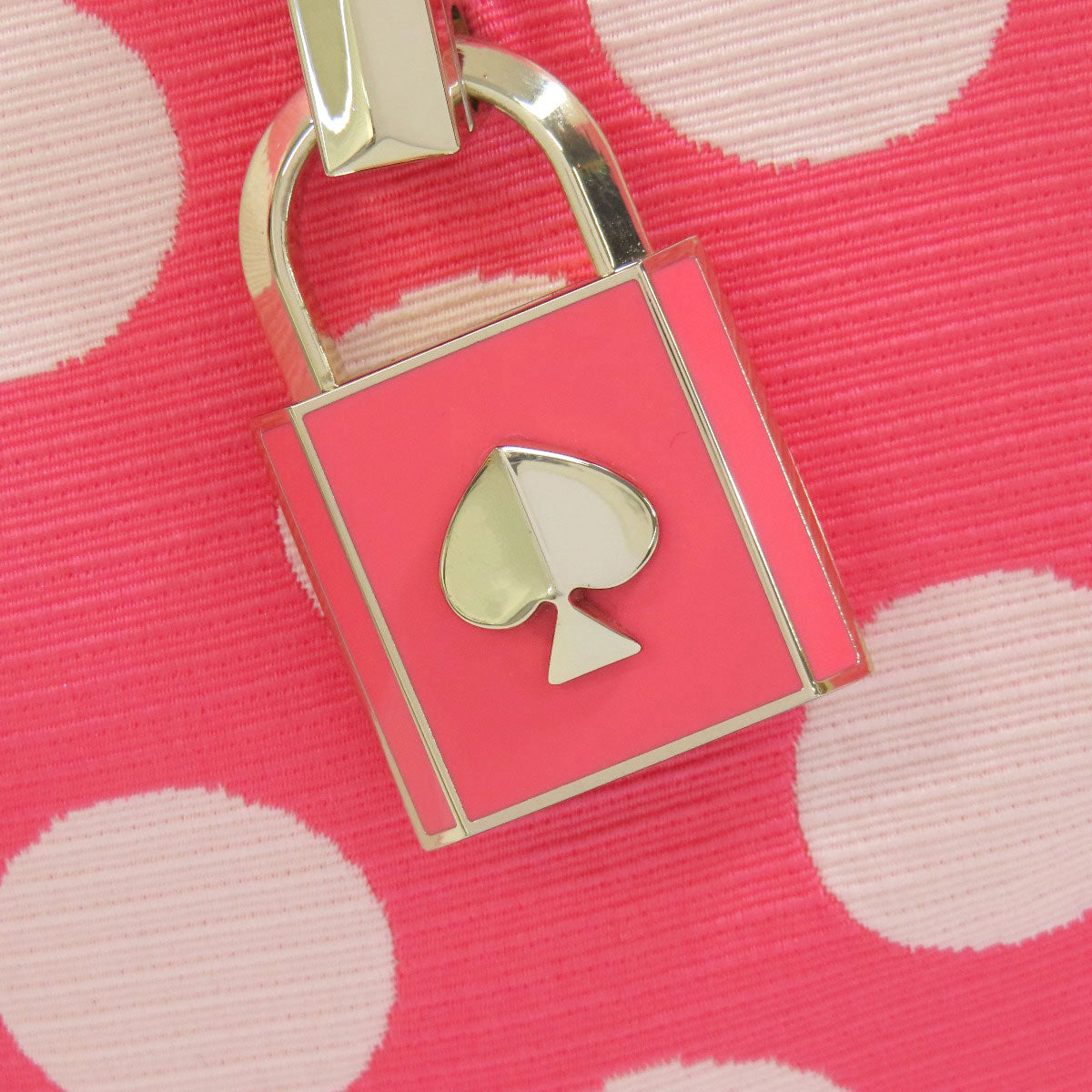 kate spade ケイトスペード ドット柄 2WAY ハンドバッグ キャンバス レディース 中古