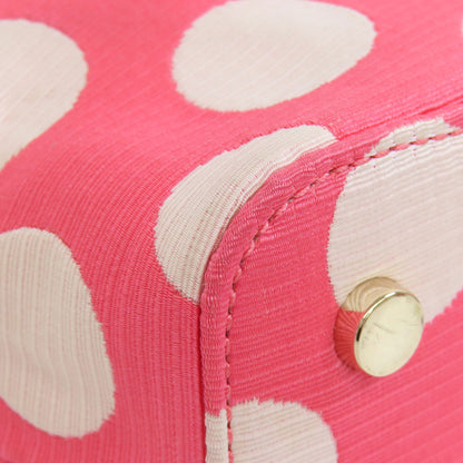 kate spade ケイトスペード ドット柄 2WAY ハンドバッグ キャンバス レディース 中古