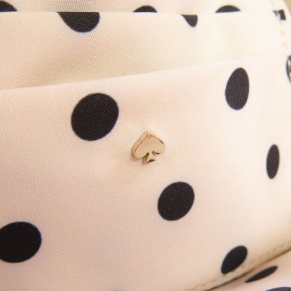 kate spade ケイトスペード ドット柄 2WAY ハンドバッグ キャンバス レディース 中古
