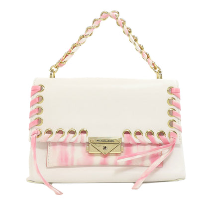 Michael Kors マイケルコース ロゴ ハンドバッグ レザー レディース 中古