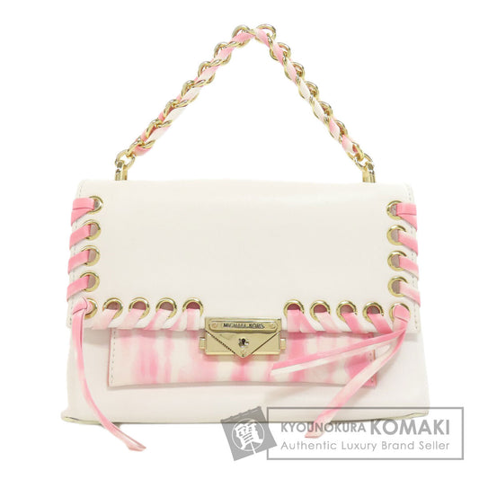 Michael Kors マイケルコース ロゴ ハンドバッグ レザー レディース 中古