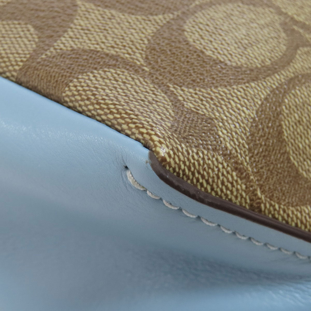 COACH コーチ F31477 シグネチャー 2WAY ショルダーバッグ PVC レディース 中古