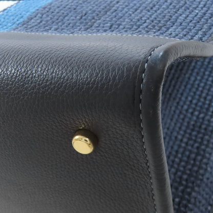 COACH コーチ CA593 デンプシー 2WAY トートバッグ ストロー レディース 中古