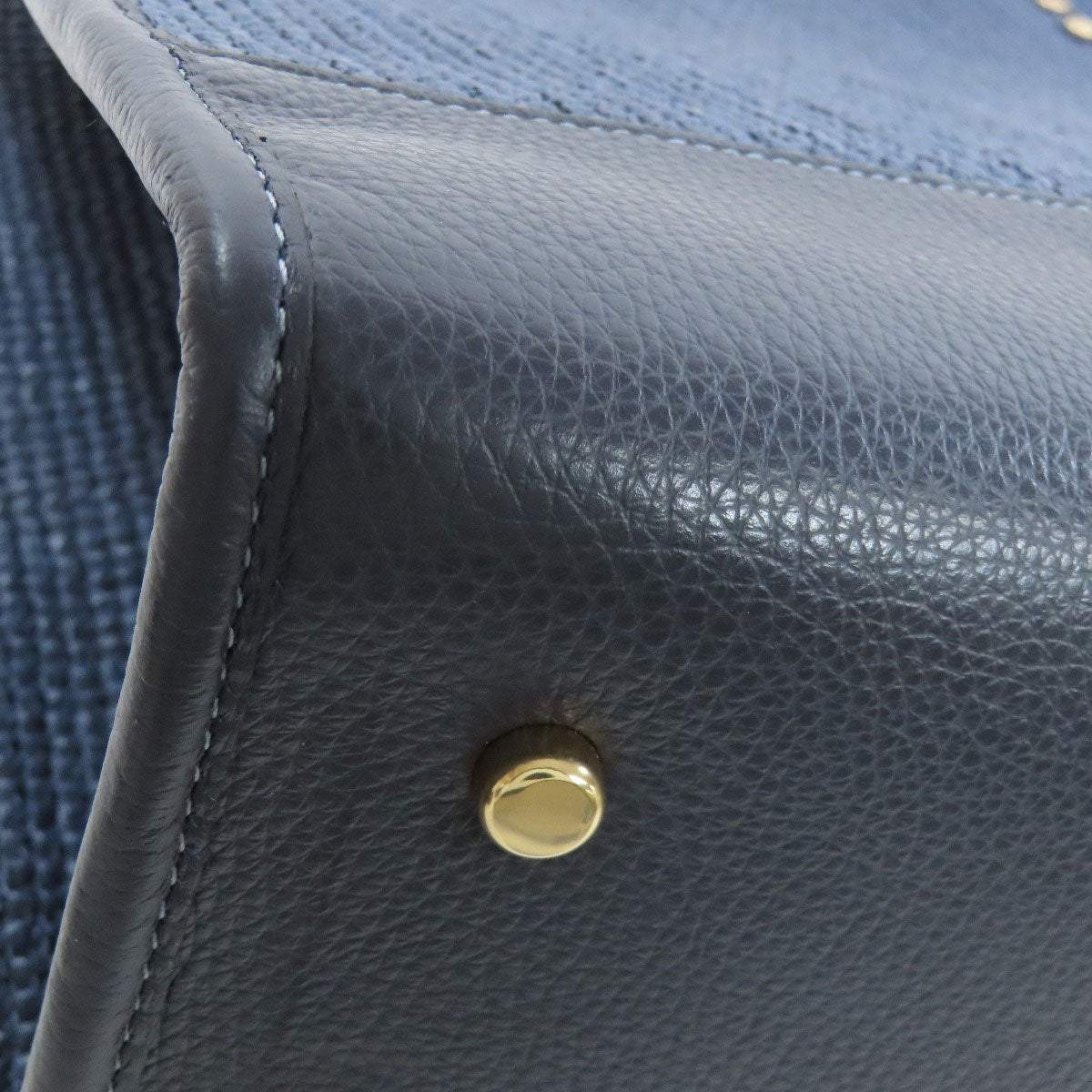 COACH コーチ CA593 デンプシー 2WAY トートバッグ ストロー レディース 中古