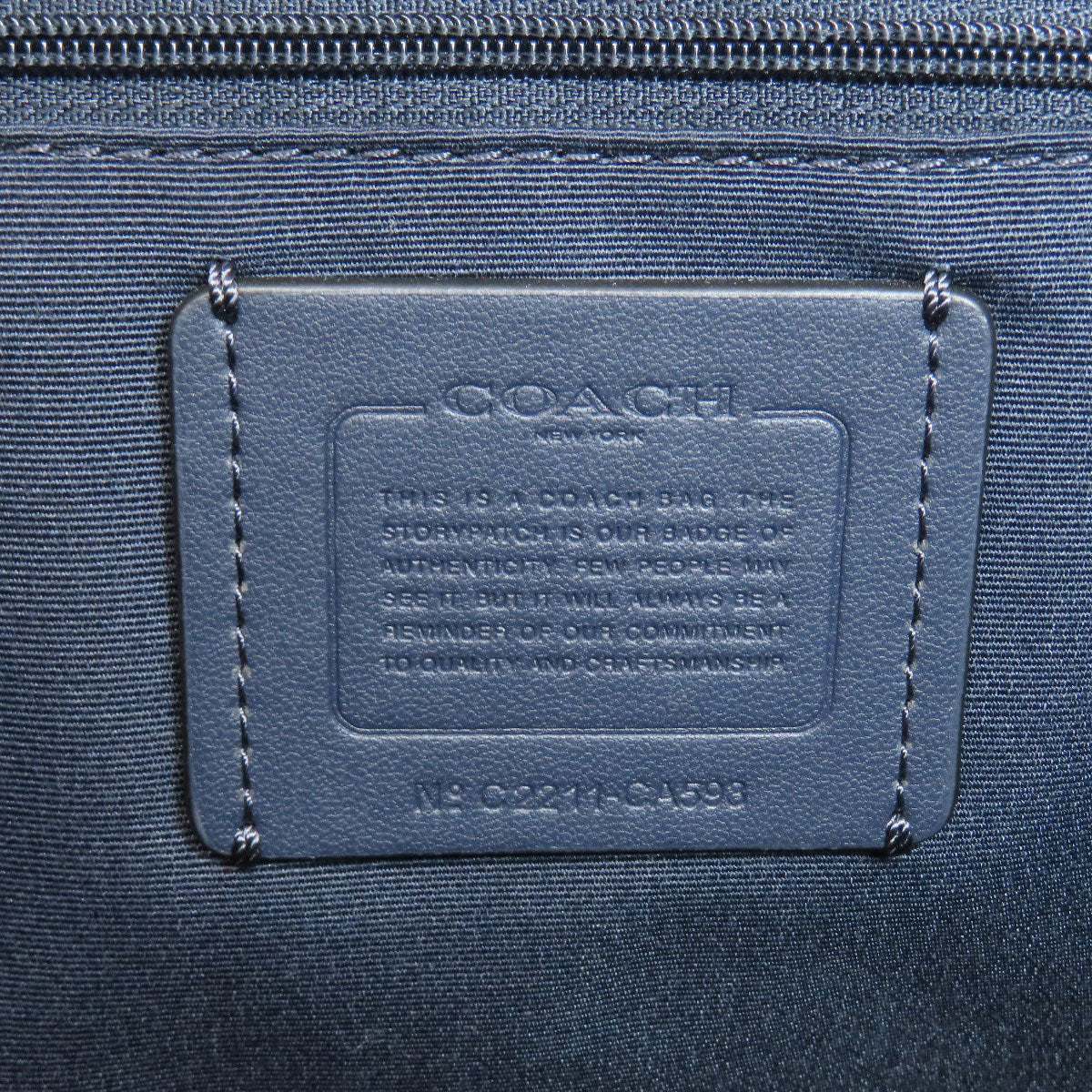 COACH コーチ CA593 デンプシー 2WAY トートバッグ ストロー レディース 中古