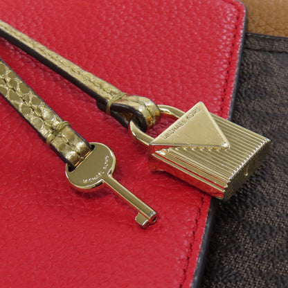 Michael Kors マイケルコース MKシグネチャー 2WAY ハンドバッグ PVC レディース 中古