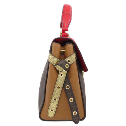 Michael Kors マイケルコース MKシグネチャー 2WAY ハンドバッグ PVC レディース 中古