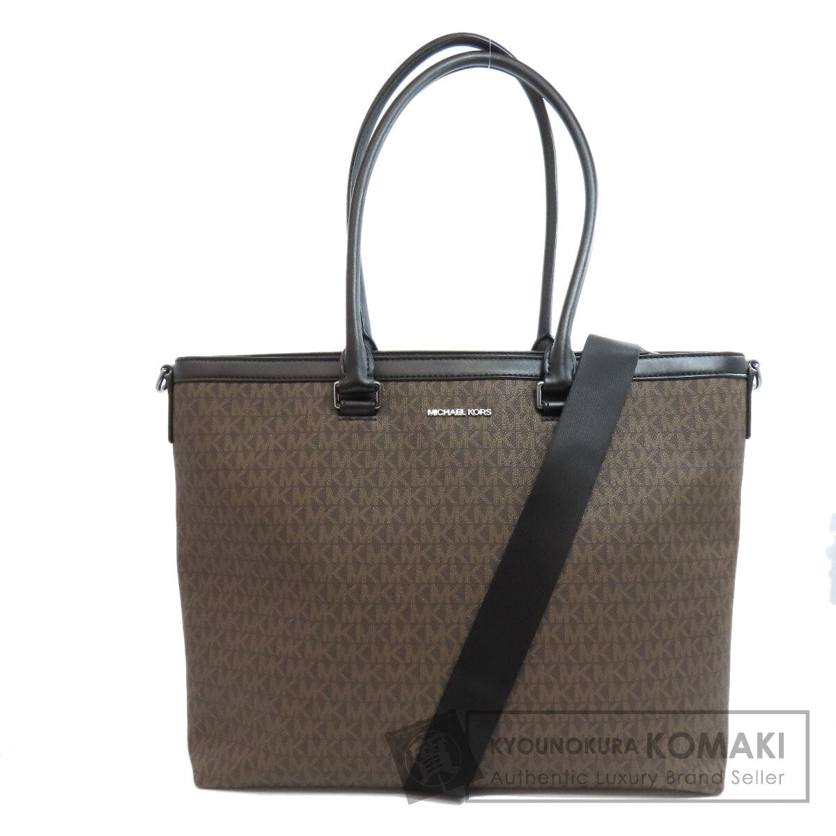 Michael Kors マイケルコース MKシグネチャー トートバッグ PVC レディース 中古