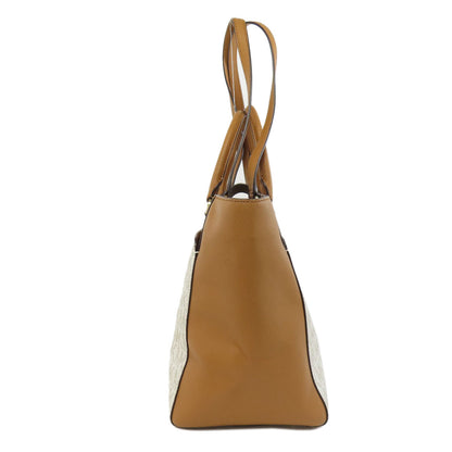 MICHAEL MICHAEL KORS マイケルマイケルコース MKシグネチャー 2WAY トートバッグ PVC レディース 中古