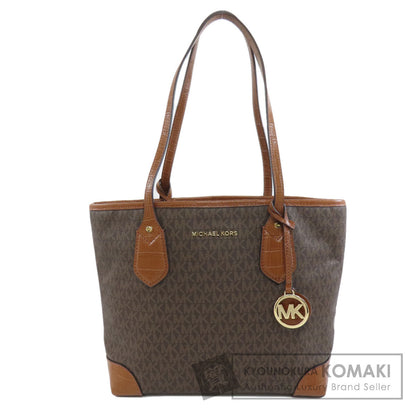 Michael Kors マイケルコース MKシグネチャー トートバッグ PVC レディース 中古