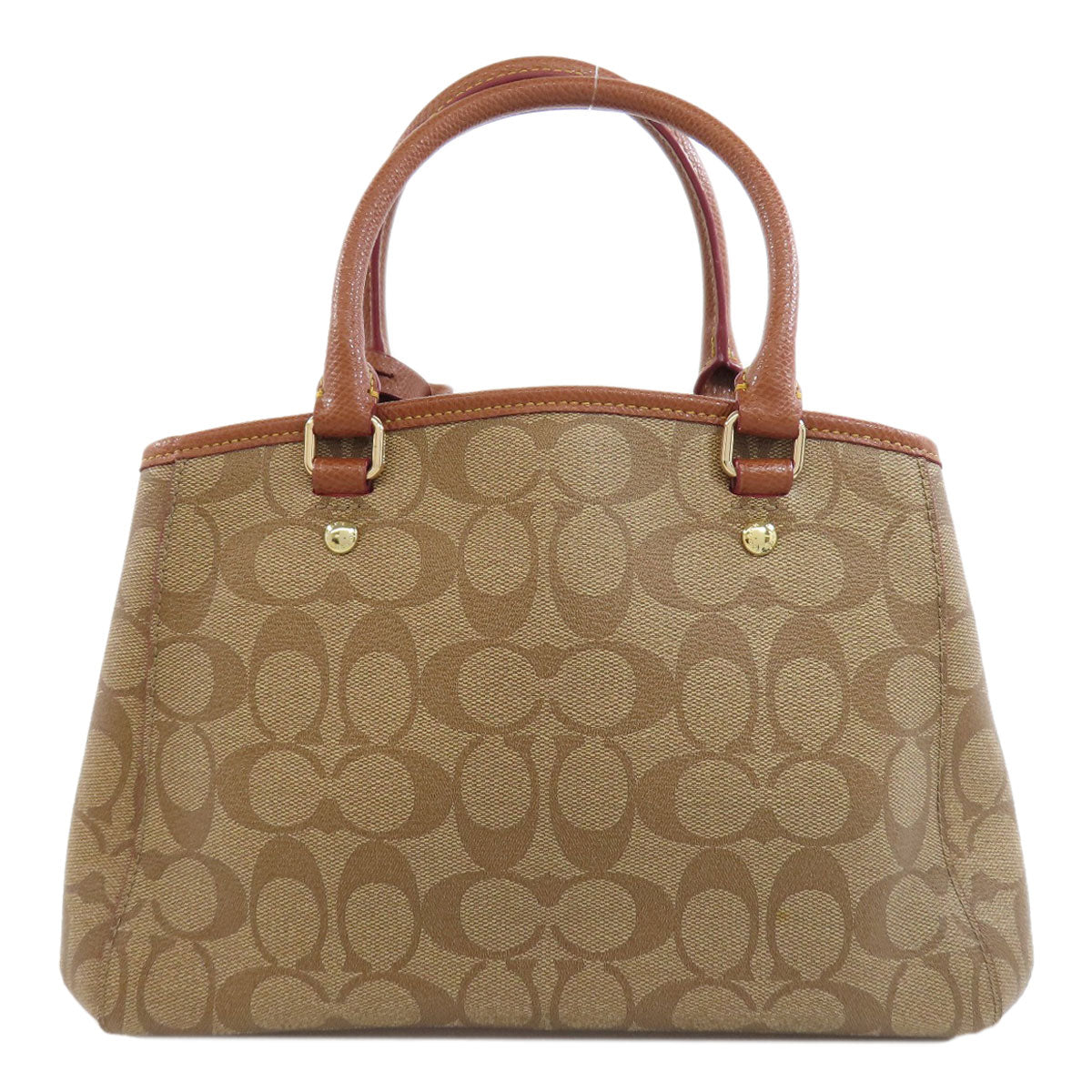 COACH コーチ F34605 シグネチャー 2WAY ハンドバッグ PVC レディース 中古