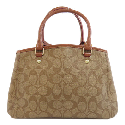 COACH コーチ F34605 シグネチャー 2WAY ハンドバッグ PVC レディース 中古