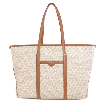 Michael Kors マイケルコース MKシグネチャー 2WAY トートバッグ PVC レディース 中古