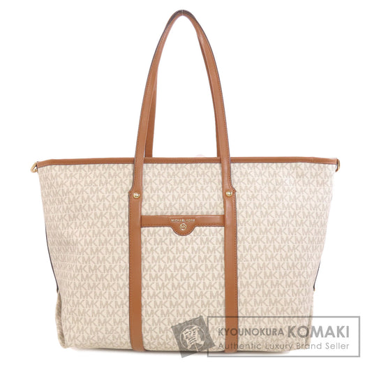 Michael Kors マイケルコース MKシグネチャー 2WAY トートバッグ PVC レディース 中古