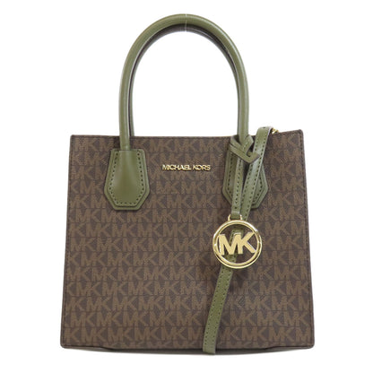 Michael Kors マイケルコース MKシグネチャー 2WAY ハンドバッグ PVC レディース 中古