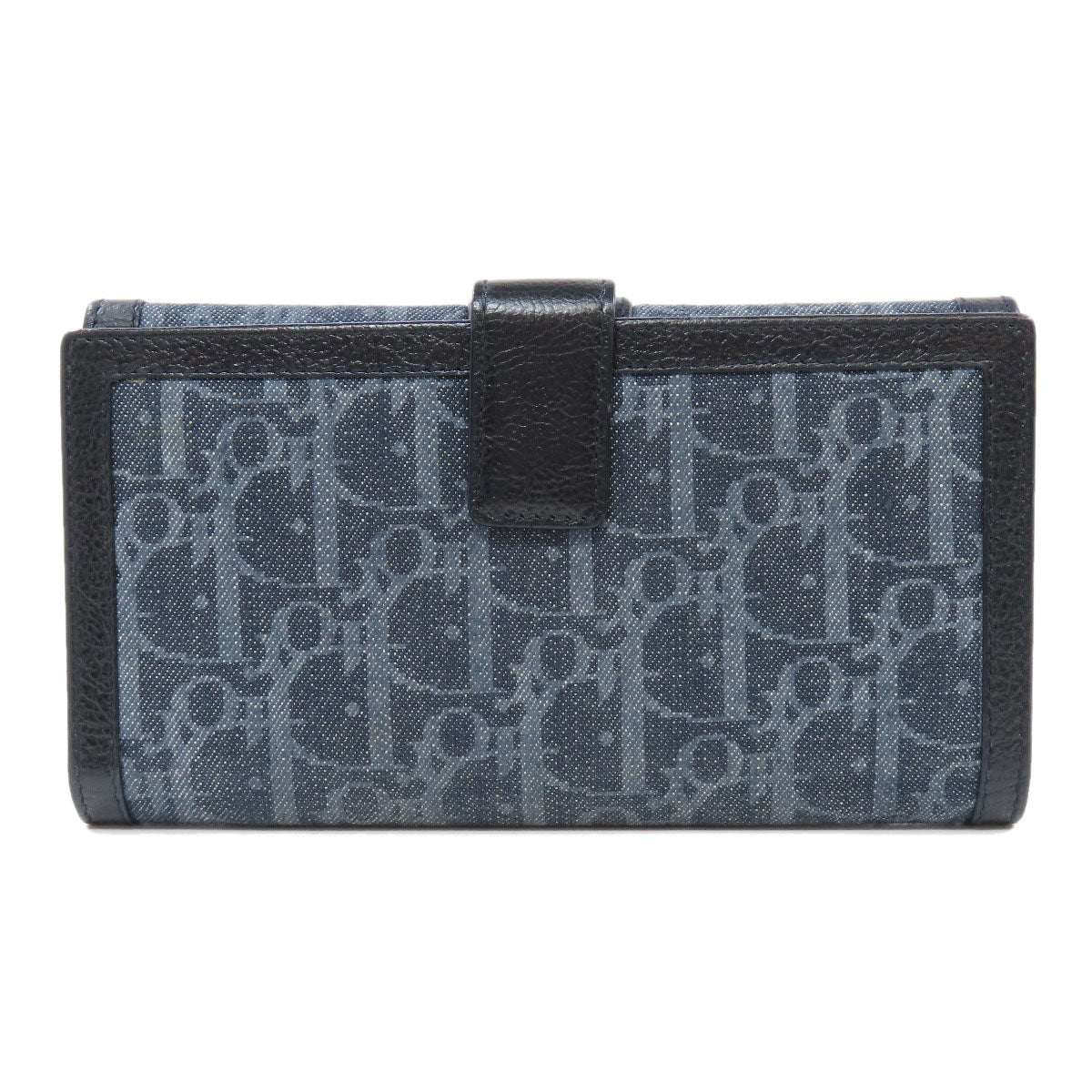 CHRISTIAN DIOR クリスチャンディオール トロッター柄 長財布（小銭入れあり） デニム レディース 中古