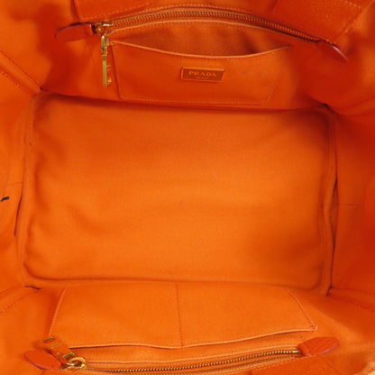 PRADA プラダ カナパ ハンドバッグ キャンバス レディース 中古