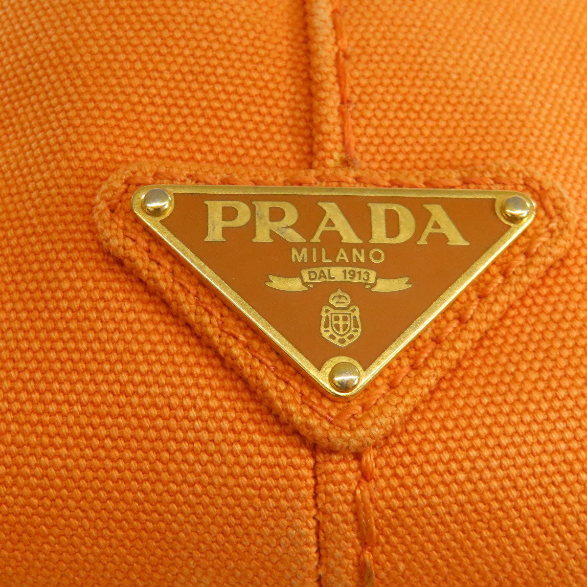 PRADA プラダ カナパ ハンドバッグ キャンバス レディース 中古