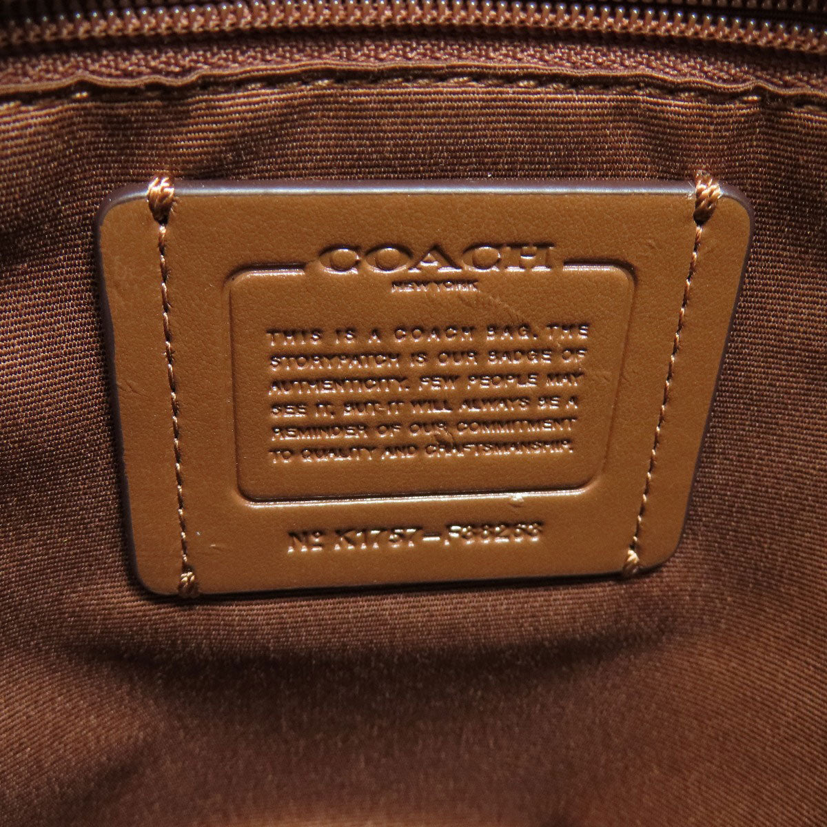 COACH コーチ F38263 ロゴ リュック・デイパック レザー レディース 中古